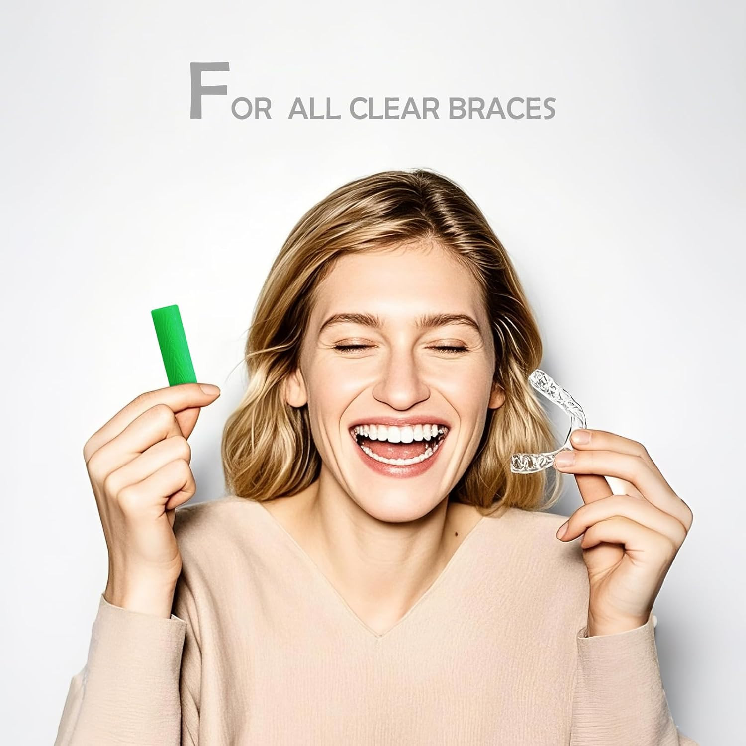 12 Pack Aligner Seaters for Invisalign & Clear Aligners, Silicone Orthodontic Ch