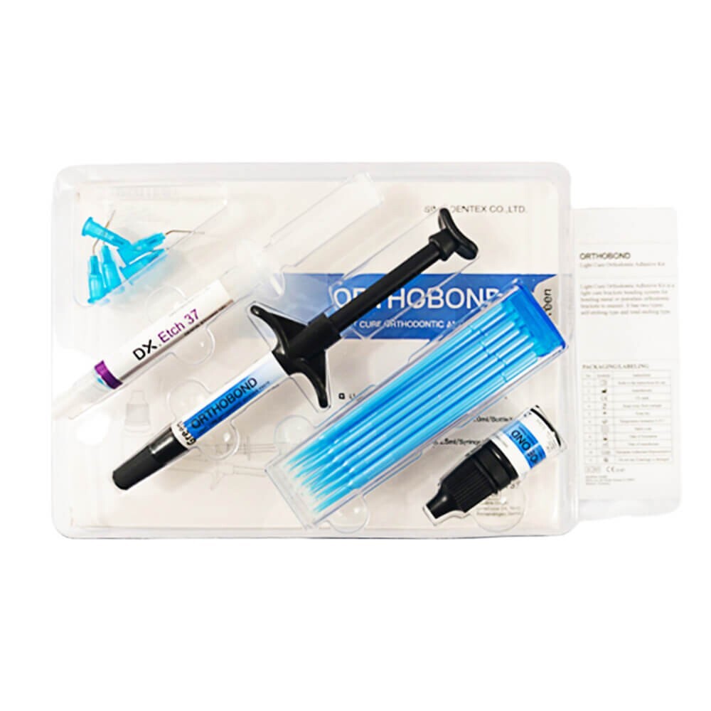1×Dental Orthodontic Bonding Adhesives Paste and Primer Clear Introduction Kit