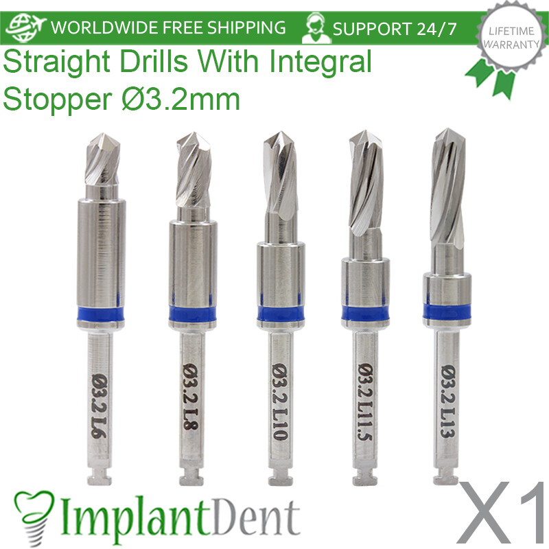 1x Dental Integral Stopper Drill 3.2mm Stainless Steel Dentistry Tool