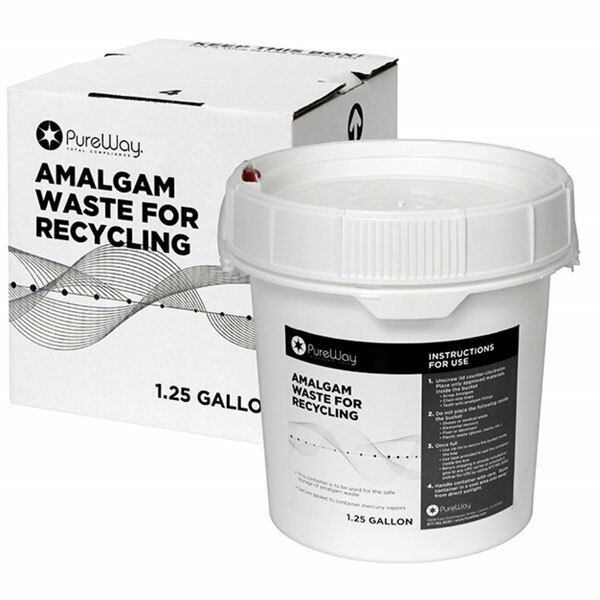Dental Amalgam Waste Disposal Recycling System Capacity 1.25, 2.5, 5 Gallons