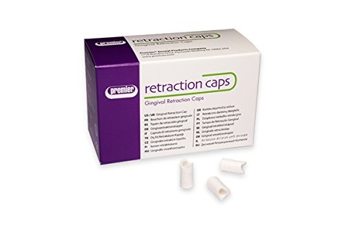 Premier Dental 9048255 Retraction Caps #5 Anatomic Formed Cotton Caps Large 60Pk