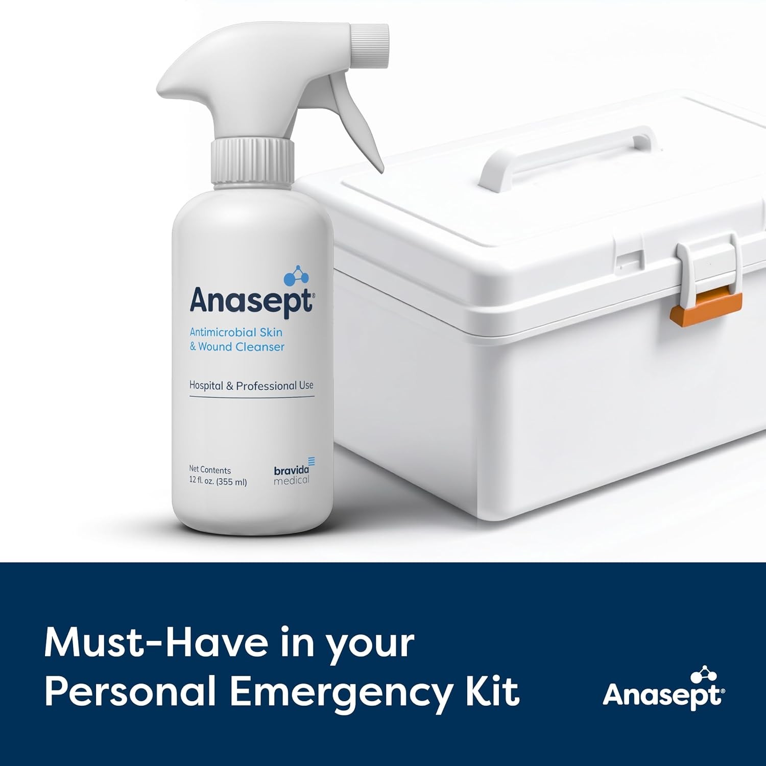 Anasept Wound Cleanser 12 oz. Spray Bottle, 2 Pack