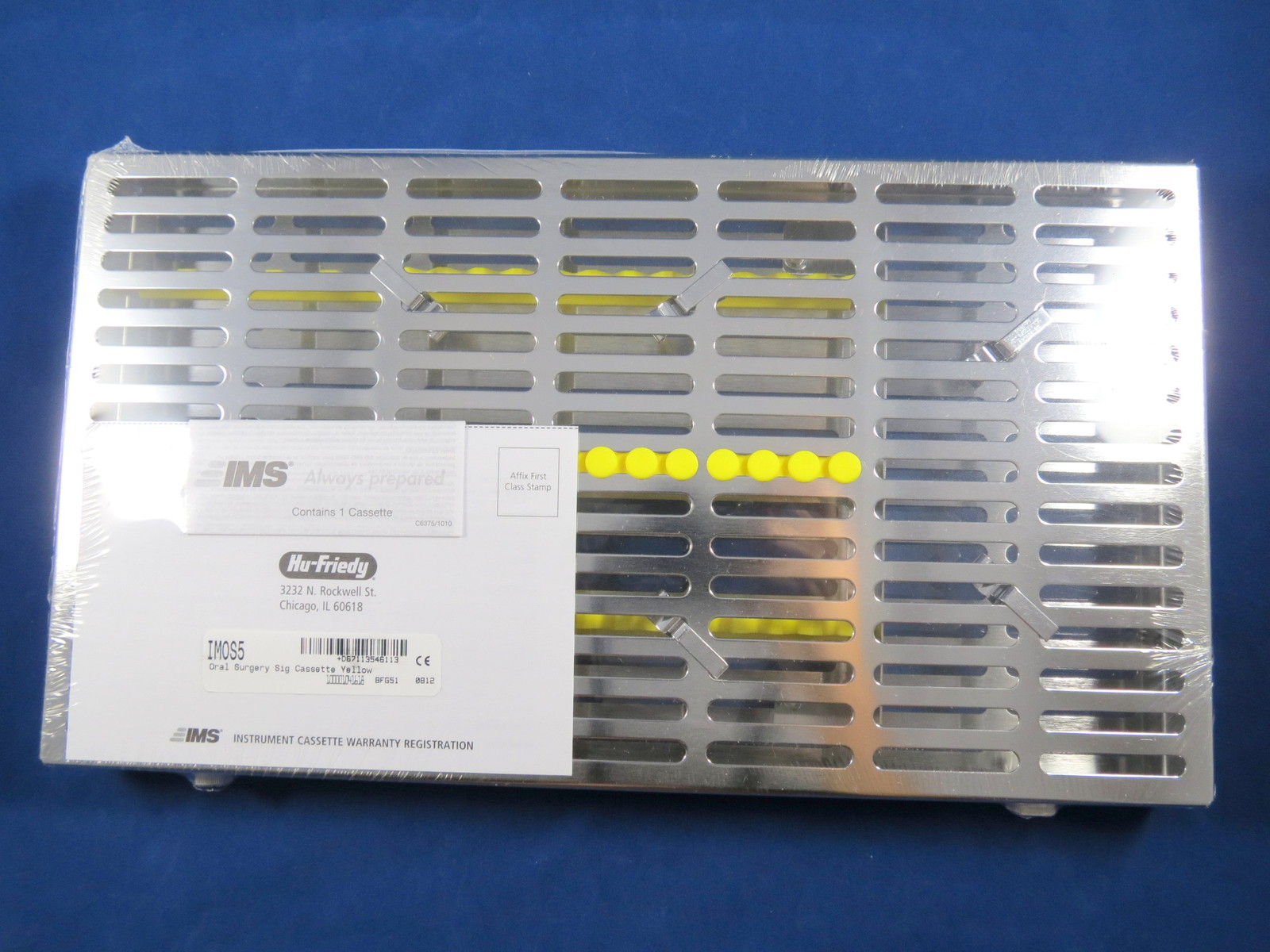 Cassette Oral Surgery 12 Instruments Yellow IMOS5 HU FRIEDY