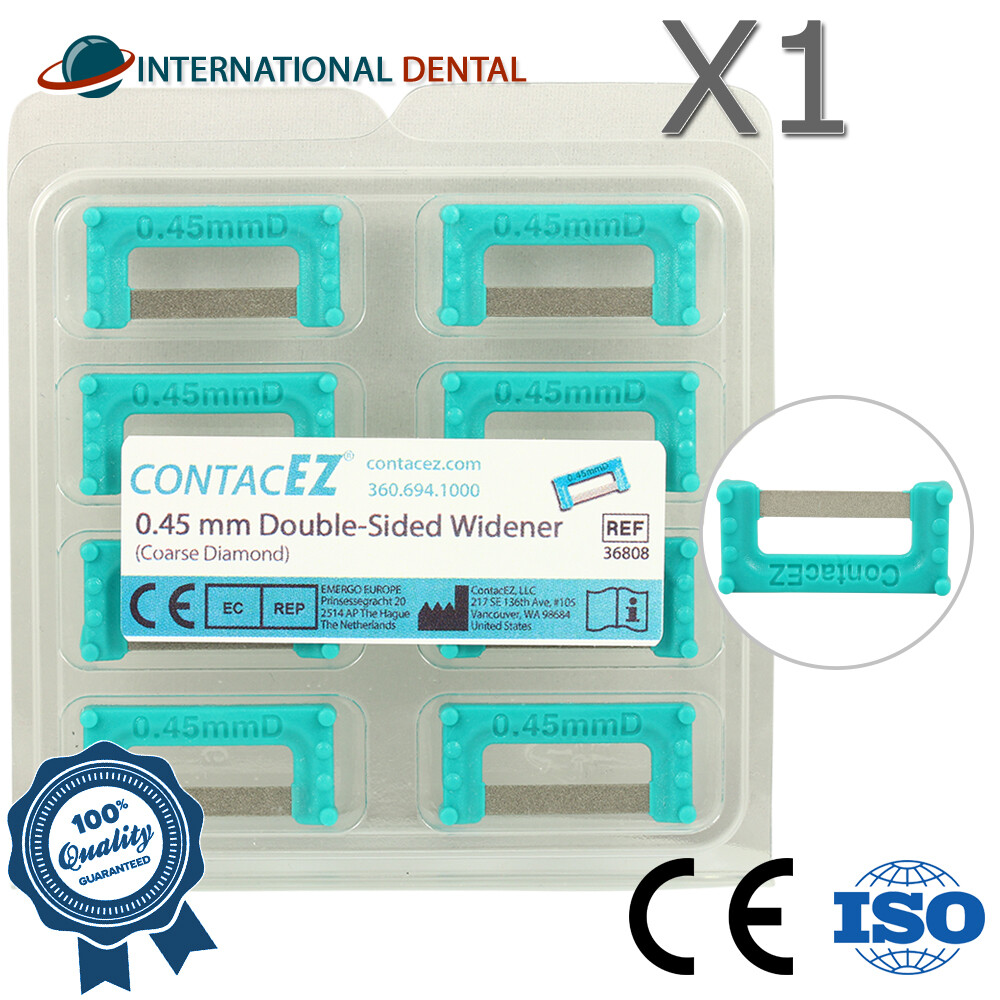 Turquoise IPR Widener 0.45mm Dental Orthodontic 8 Strips Interproximal Reduction