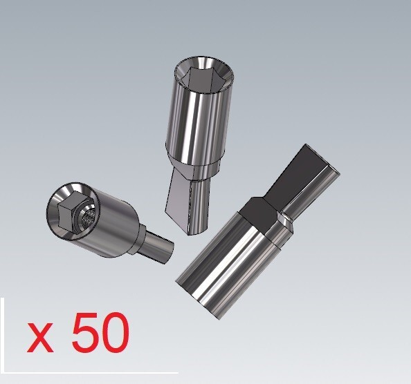 50 x Dental Analog for all internal hex regular System platform
