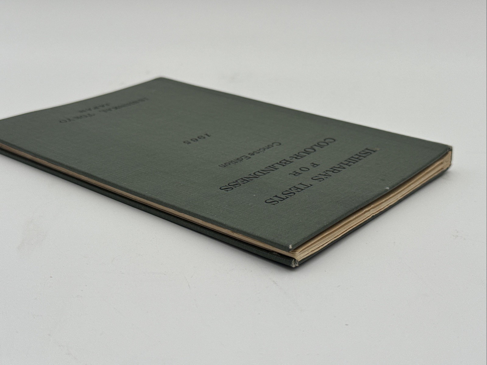 1965 Ishihara’s Tests For Colour-Blindness, Concise Ed. By Dr. S Ishihara; Japan