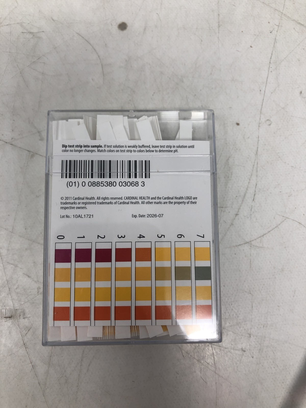 Cardinal Health Ph Indicator Strips Qty Pkg Of 100 Cat.P1119-1C