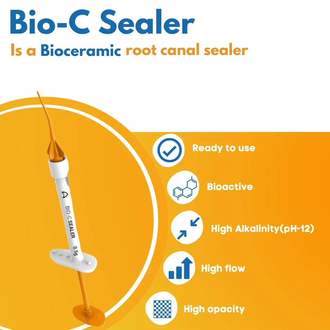 4 x 0.5g Syringe of Angelus Dental BIO C SEALER Bioceramic RCT Selaer #BRAZIL