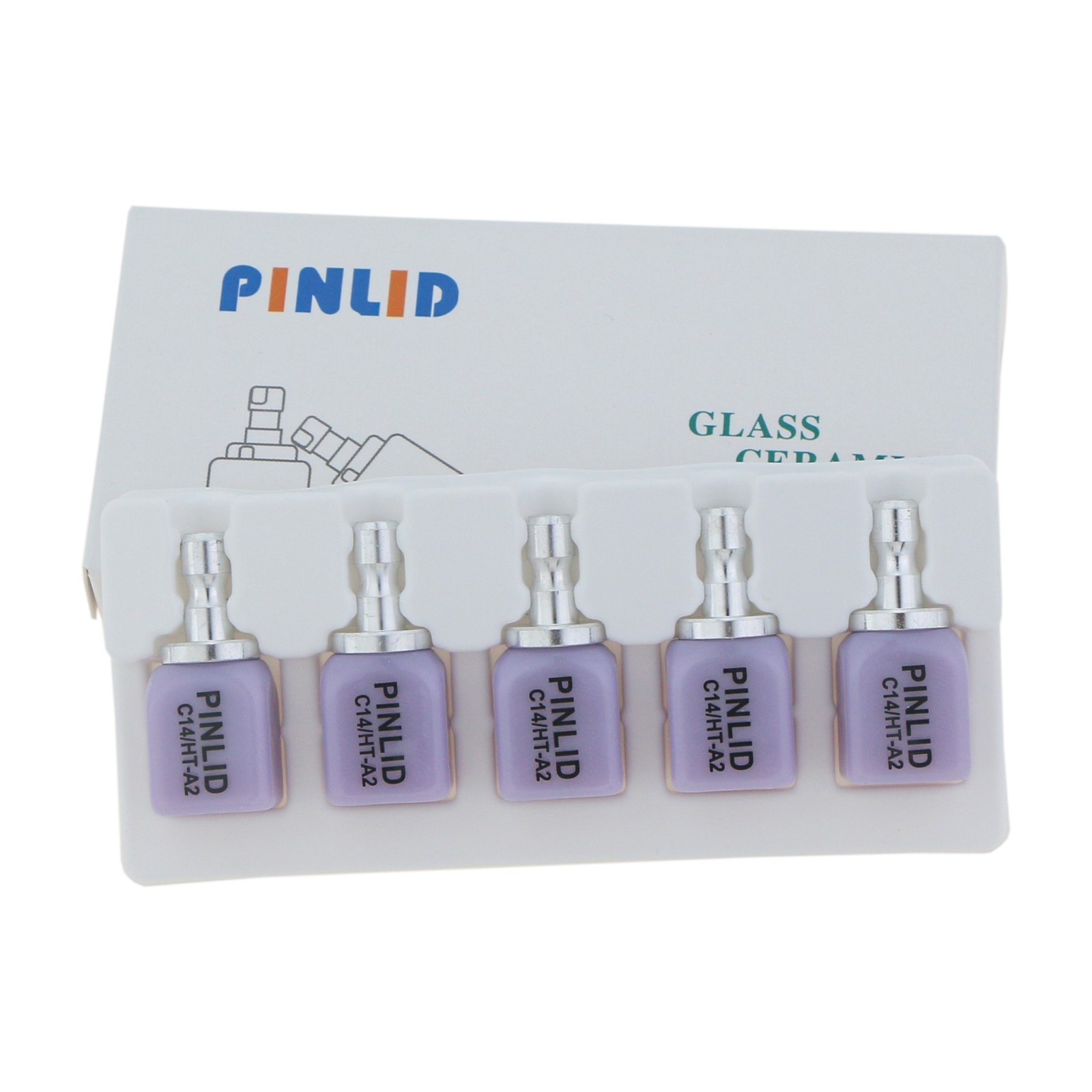 US Dental C14 Glass Ceramic Blocks CAD CAM Block HT LT Fits Sirona Roland MCXL