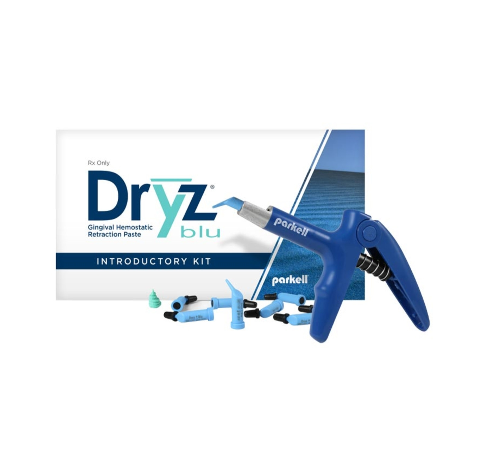 Dryz Blu Hemostatic Retraction Paste Intro Kit S186 (Compules + Gun)