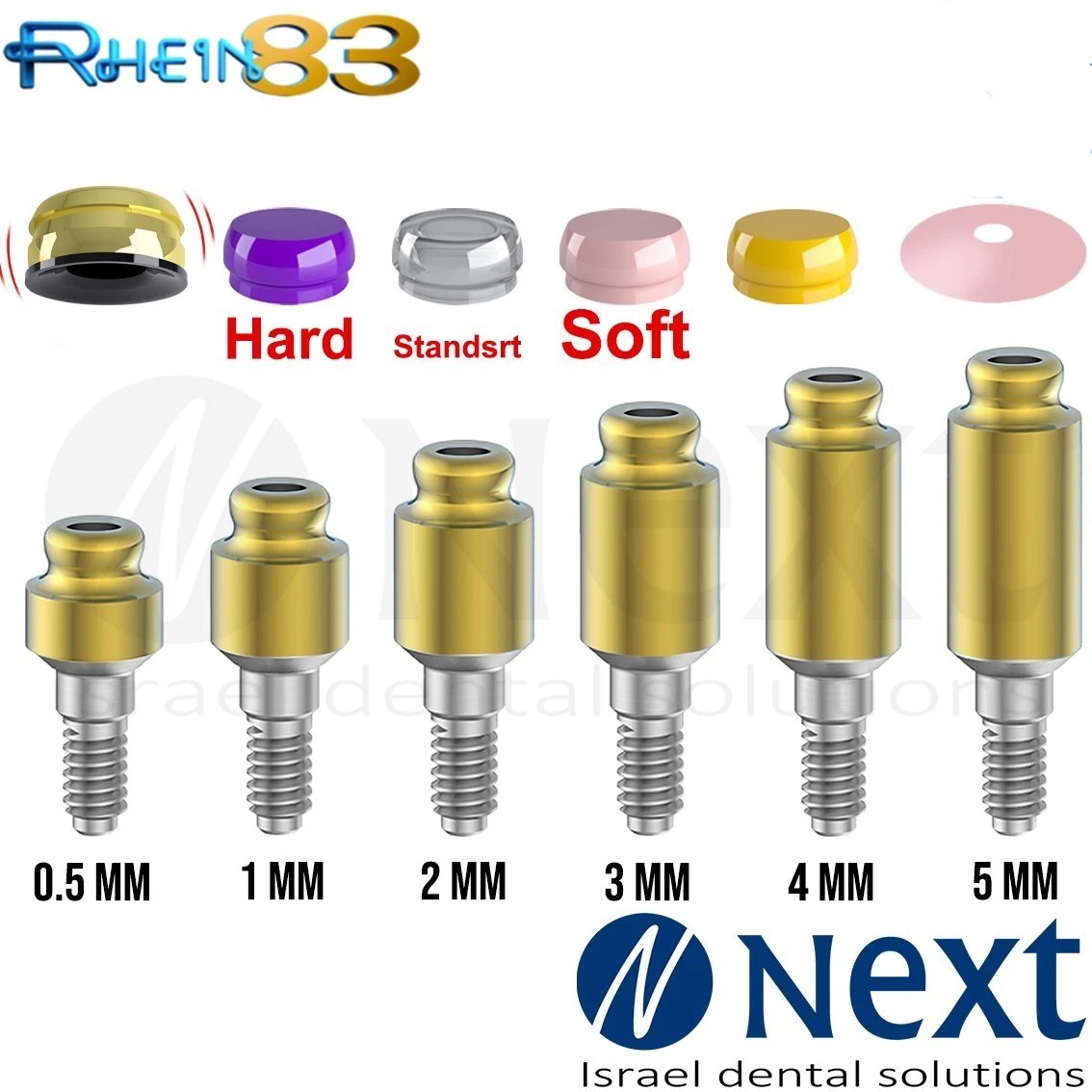 OT Equator abutment 0.5-5 mm attachment internal hex Set RHEIN83 with smart box