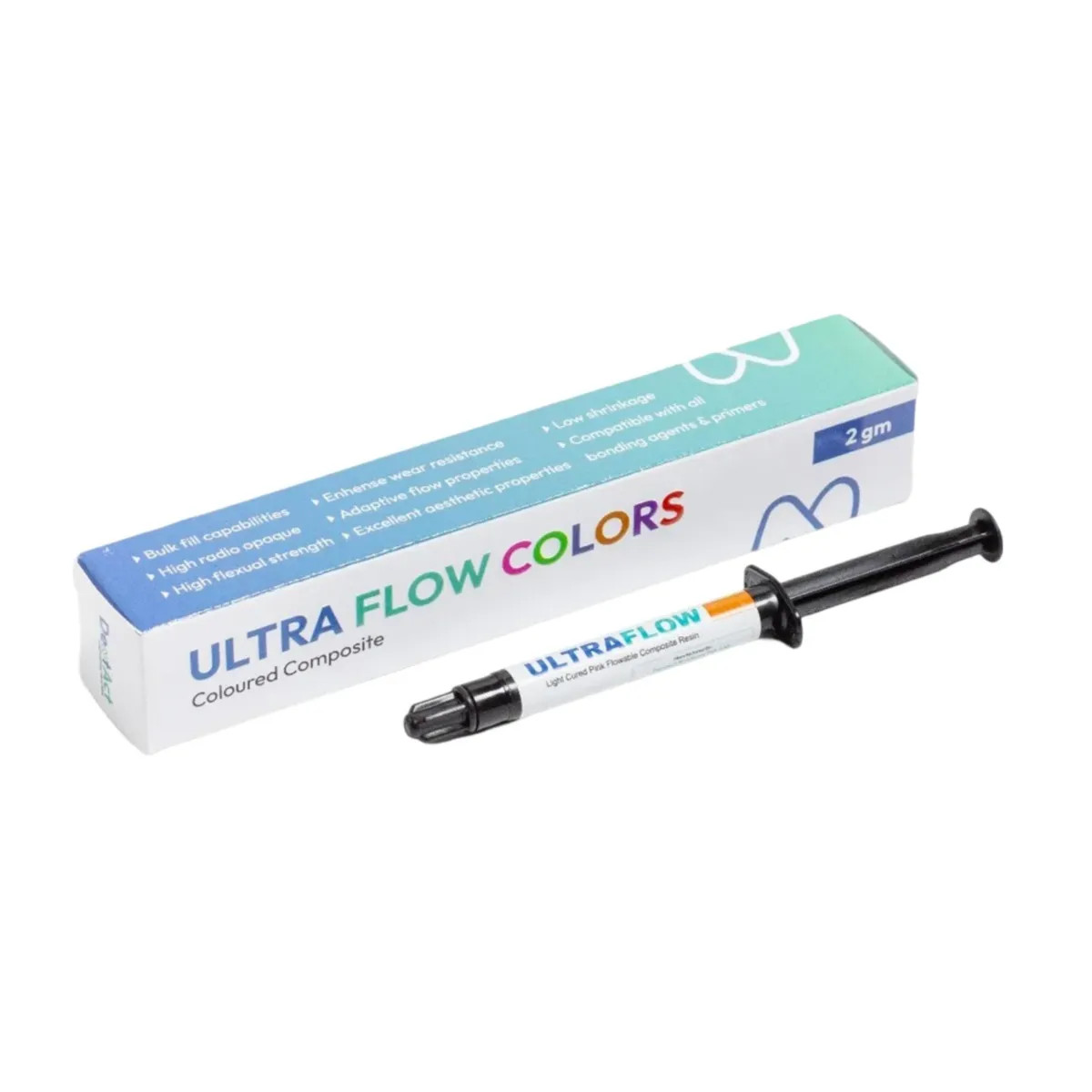 DentAct Ultra Flow Light-Cured Colors Light-Cured Coloured Composite Free Ship.