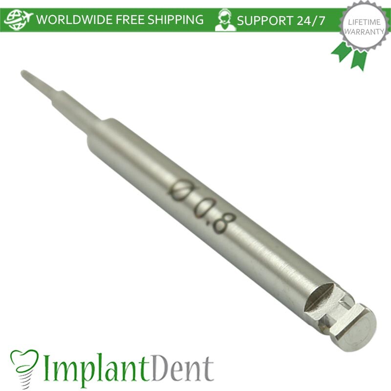 1x Dental Tap Screw Extractor Drill Prosthetic 0.8mm & 1.3mm Stainless Steel