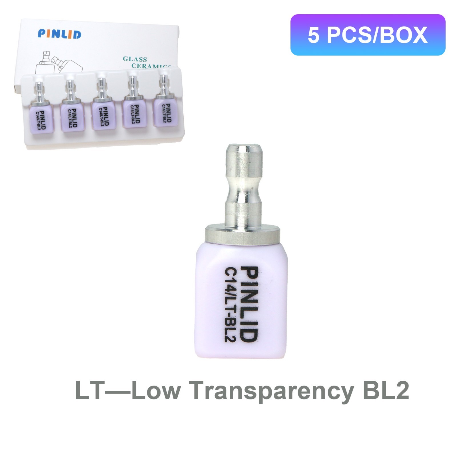 Lithium Disilicate C14 Glass Ceramic Block Dental Lab Crown Material for CAD CAM