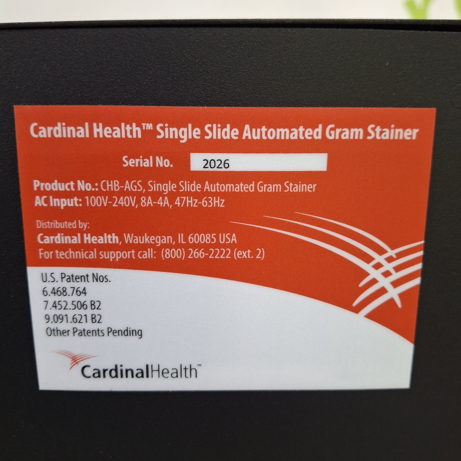 Cardinal Health CHG-AGS Single Slide Automated Gram Stainer