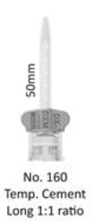 48 pk DX-Mixer Temporary Cement Long 1:1 #160 – compares to brown and clear tip