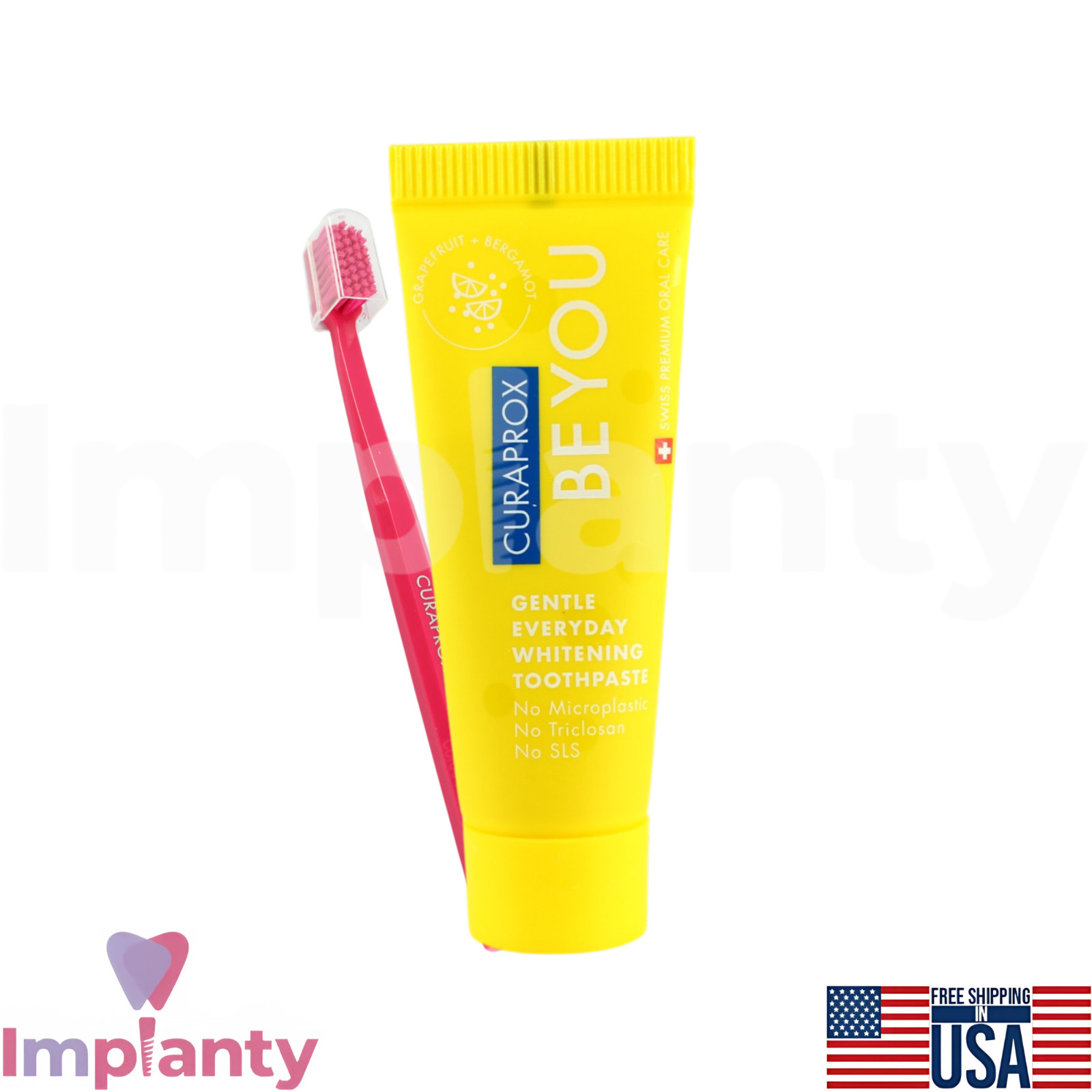 Curaprox Dental Whitening Toothpaste with Toothbrush Set Pack Multiple Flavors
