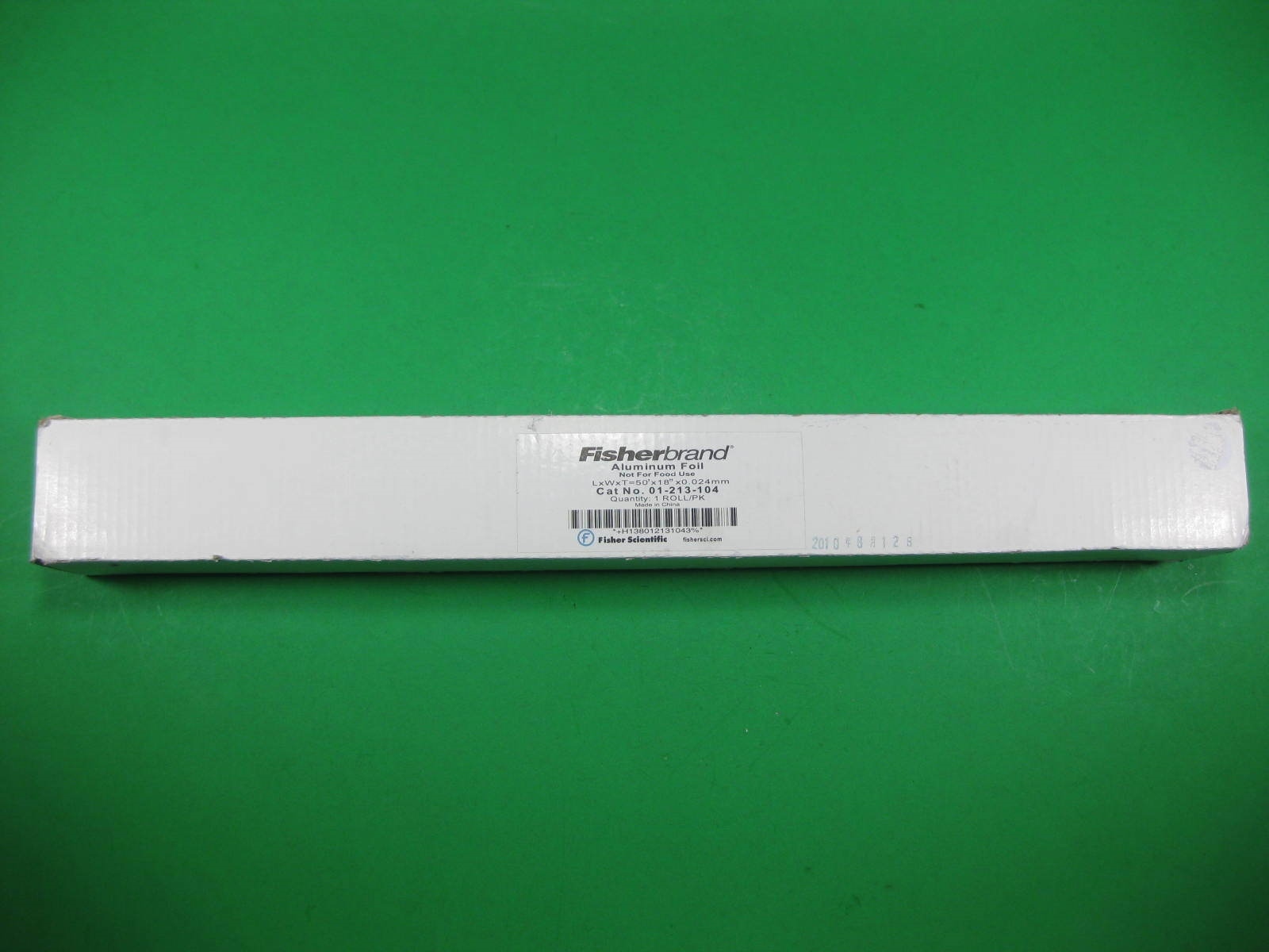 Fisherbrand Aluminum Foil 50″ x 18″ x 0.024mm — 01-213-104 — New