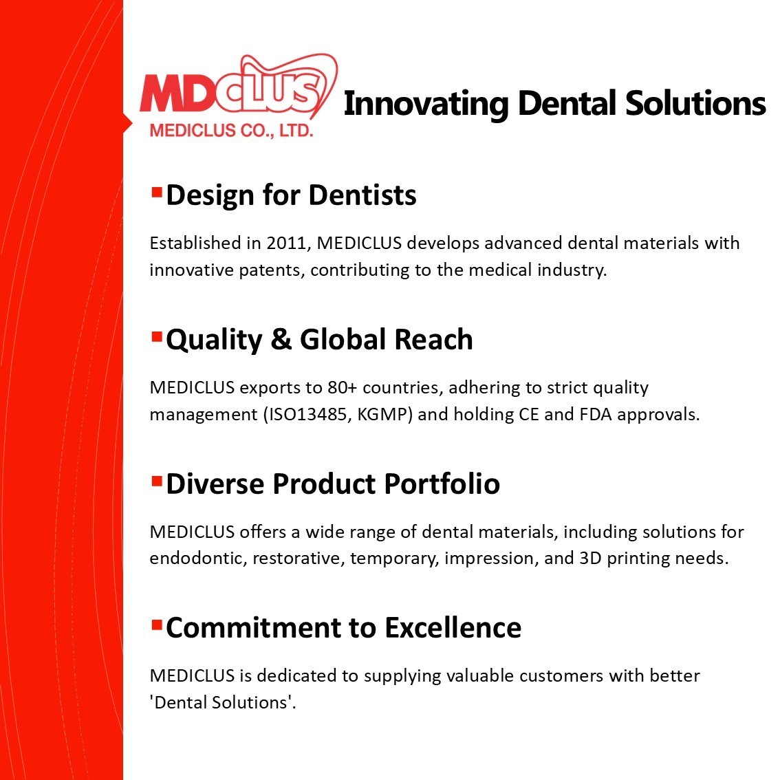 Mediclus Dentto Dam Light-Cured – Liquid Dam for Dental Moisture Exclusion