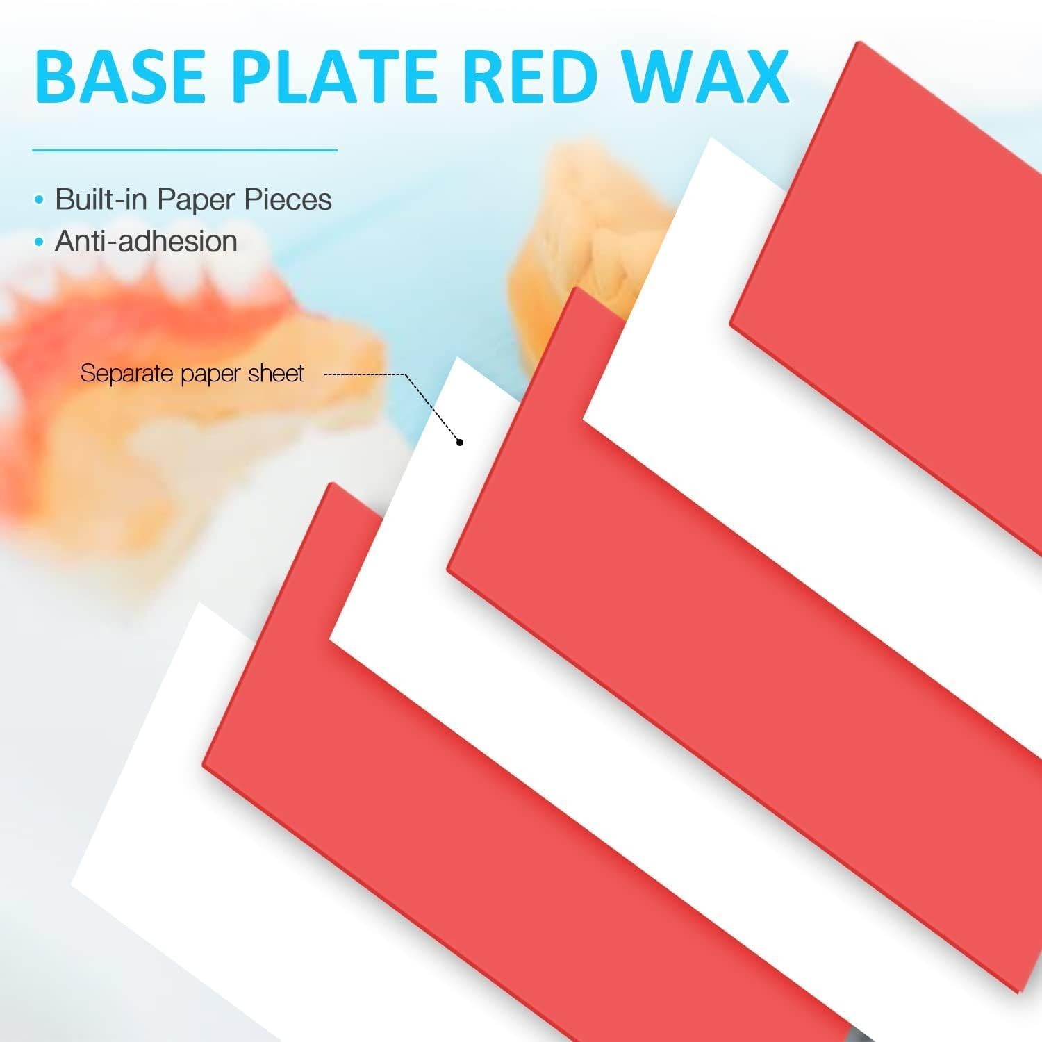20PCS Dental Base Plate Wax, Cannot be Used for dentures Molding Casting Wax …