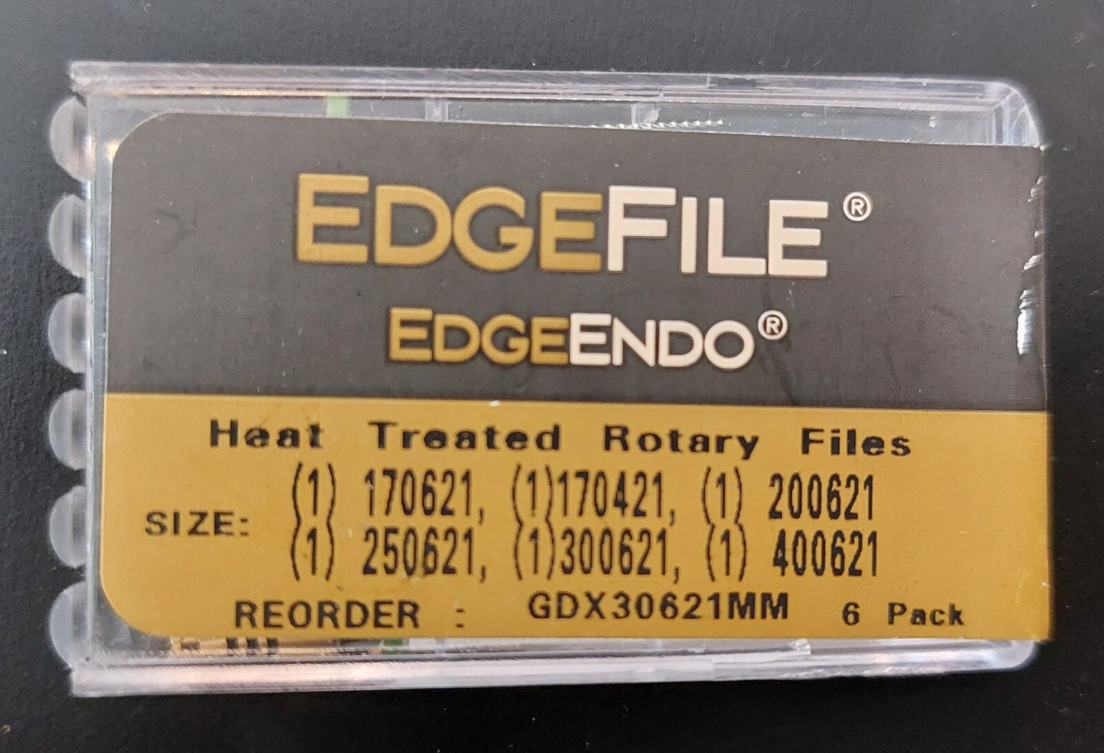 EdgeEndo, EdgeFiles, EdgeTaper Encore, Platinum,  21, 25, 29 mm, Taper 04, 06