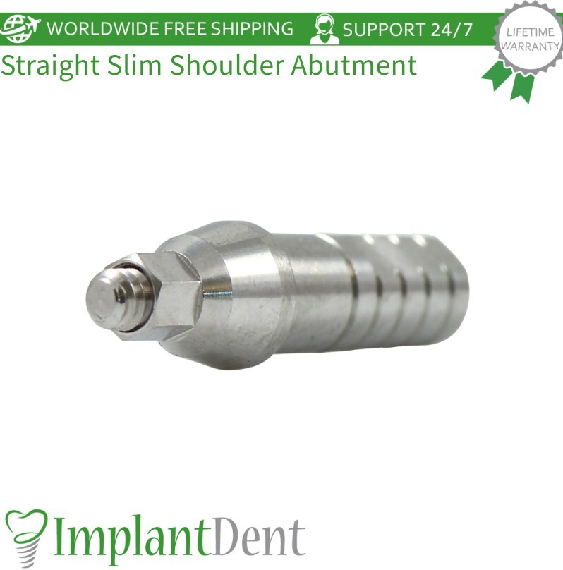 10x Straight Shoulder Dental Prosthetic Slim Platform Int Hex System 2.0mm Lab