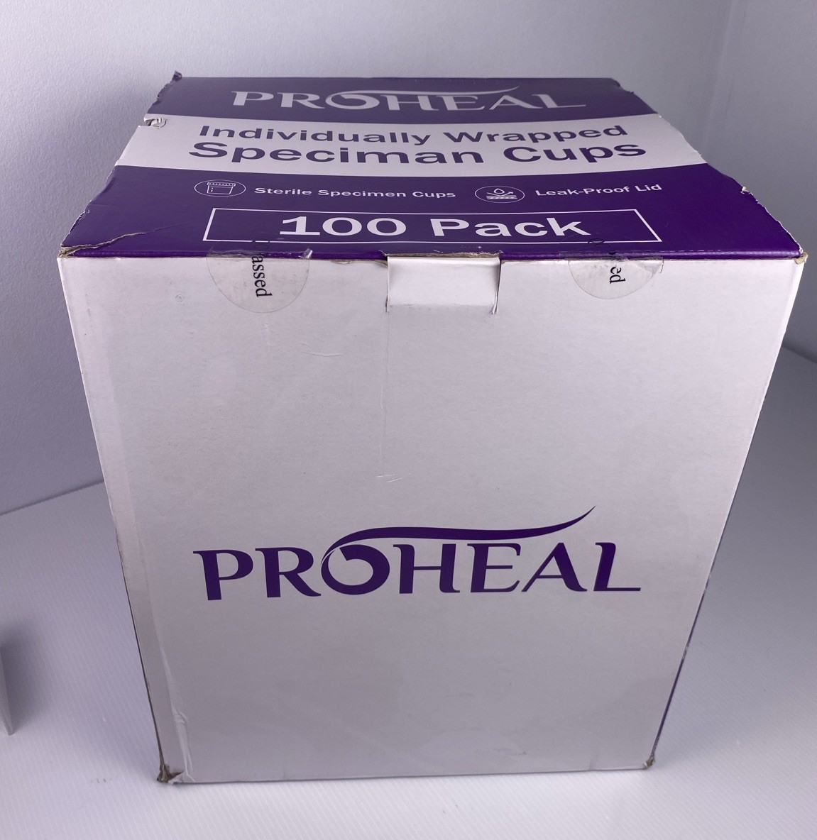 100 Pack Sterile Individually Wrapped Urine Specimen Collection Cups 4 oz E 3/29