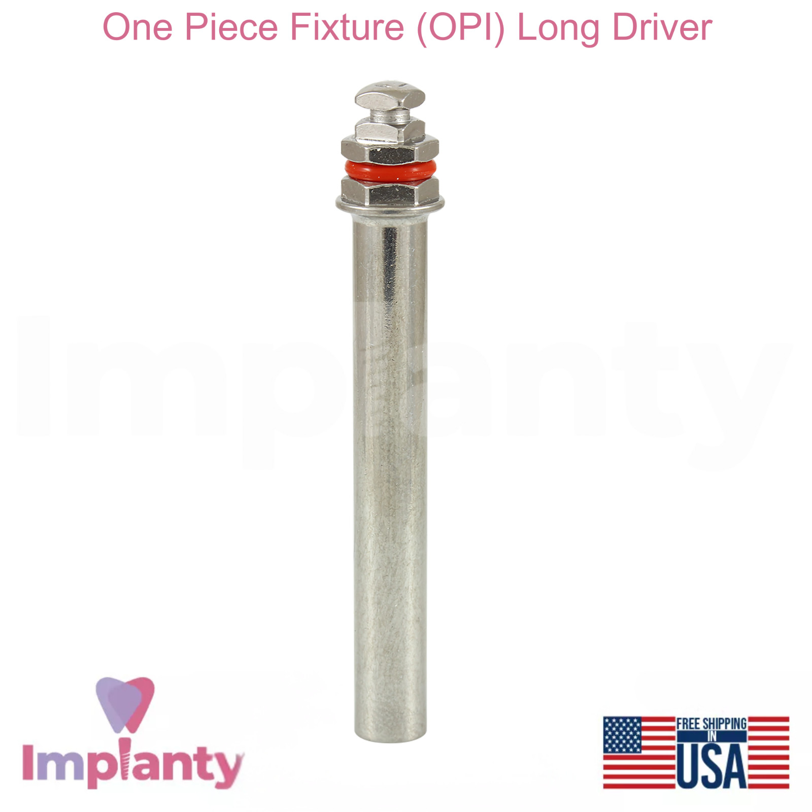 GDT Dental Long Driver For One Piece Fixture Stainless Steel Dentistry Tool