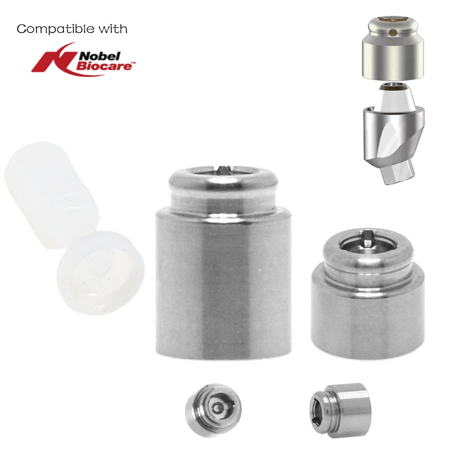 Dental Locator Attachment System Drives For 4.8 Multi-Unit Abutment Hiossen Adin