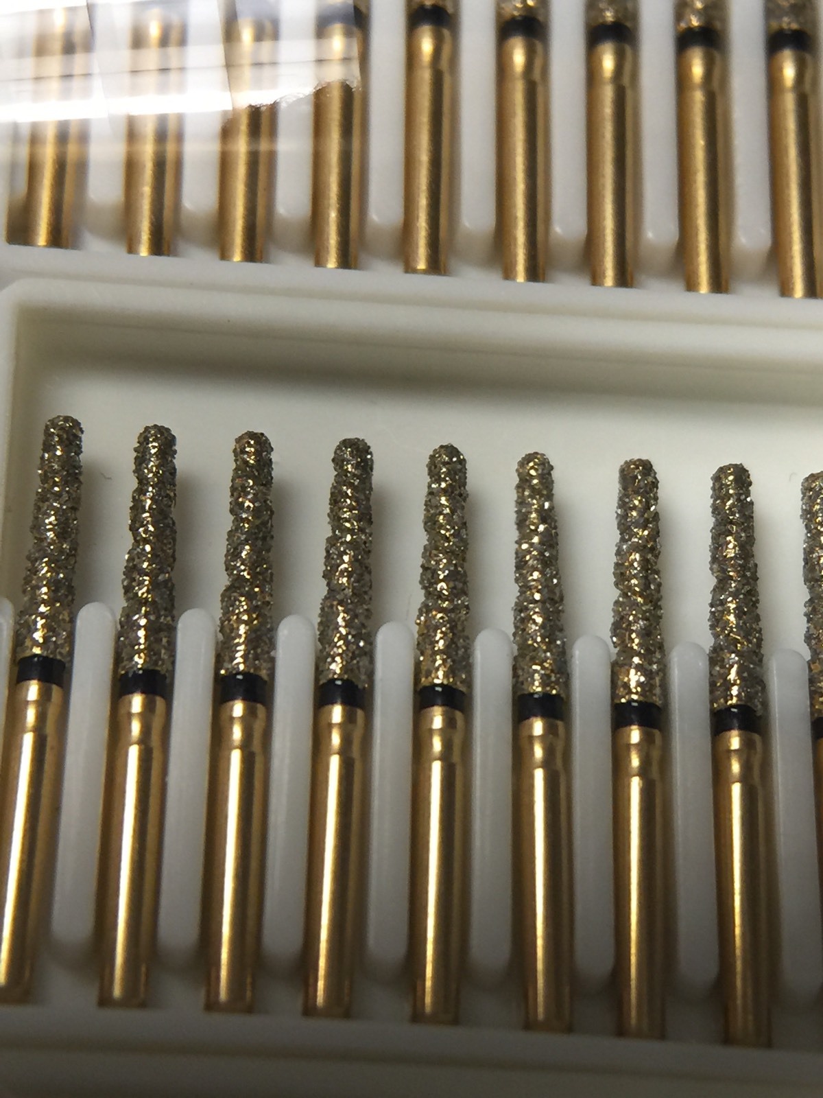 GS-198020xc /856-020xc 30X FG Gold DiamondBurs Triple Action crown & bridge prep