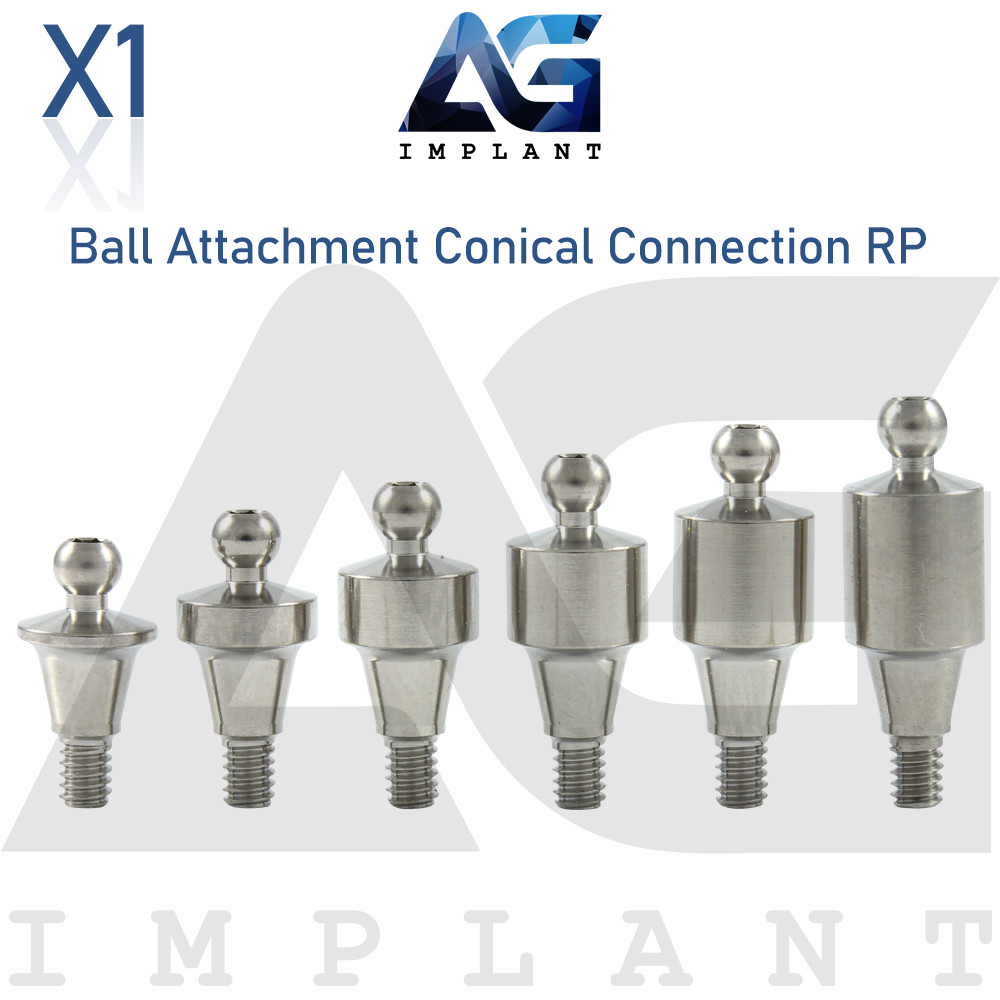 Straight Ball Attachment Regular Platform (RP) Conical Connection 2.65mm