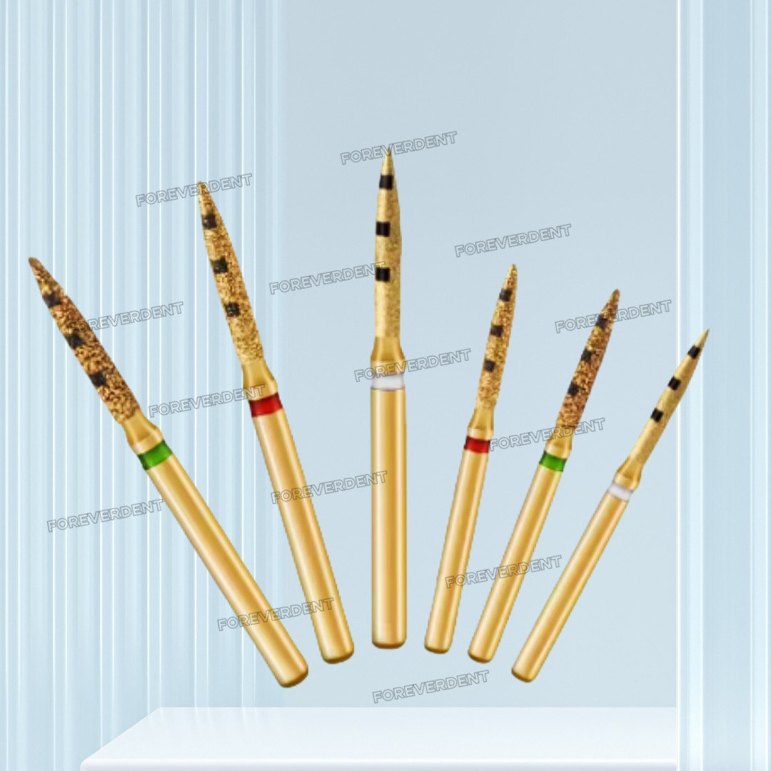 Dental BOPT Preperation Burs Vertical Diamond FG7906 Oriented Technique 6pcs/kit