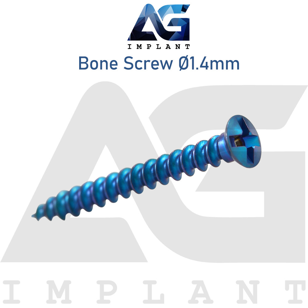 10 Titanium Screw Ø1.4mm Guided Regeneration GBR Dental Membrane Fix System