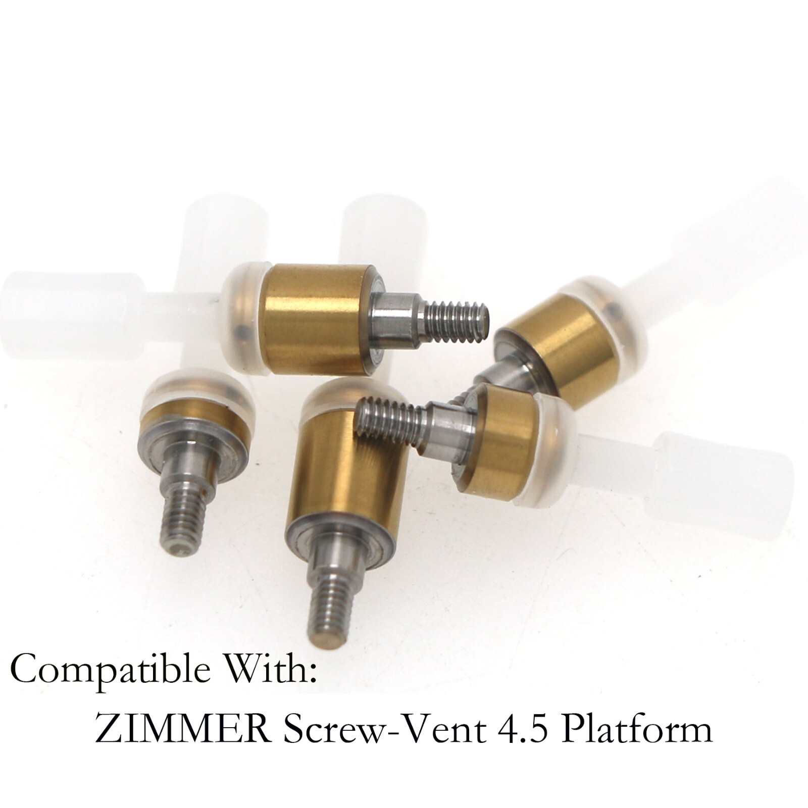 Zimmer Tapered Screw-Vent 3.5/4.5mm MIS Hex Implants compatible Locator Abutment