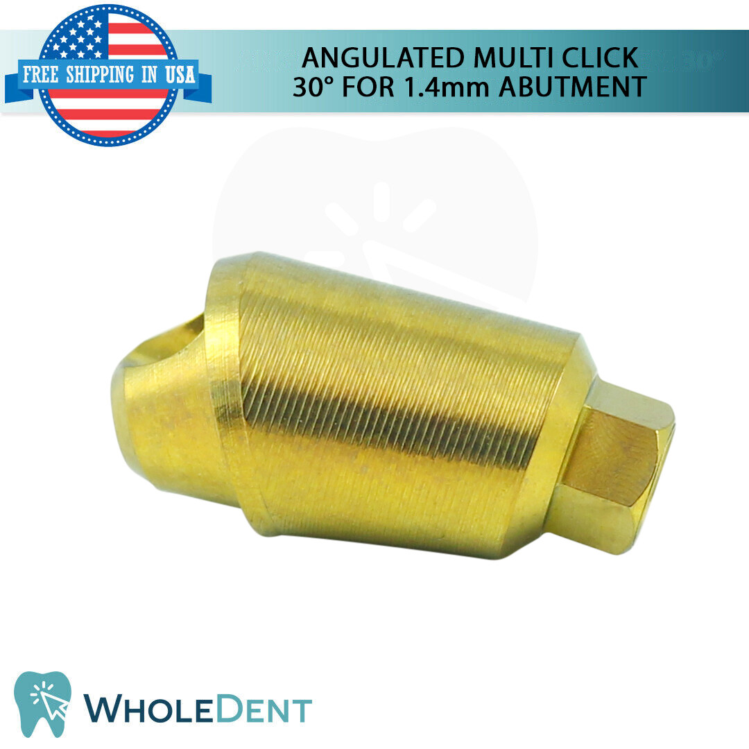 1X Angulated Multi Unit 30° 1.4mm Abutment Attachment Internal Hex 2.42mm