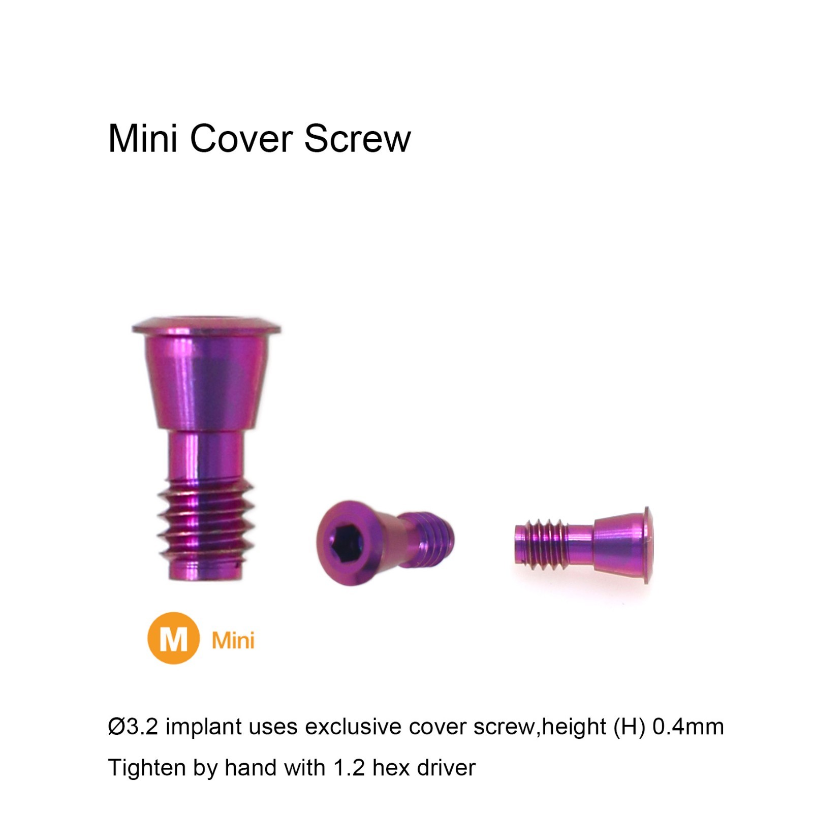 Dental Cap Ti Healing Abutment Cap Gingiva formers Mini Regular Platform Fit Oss