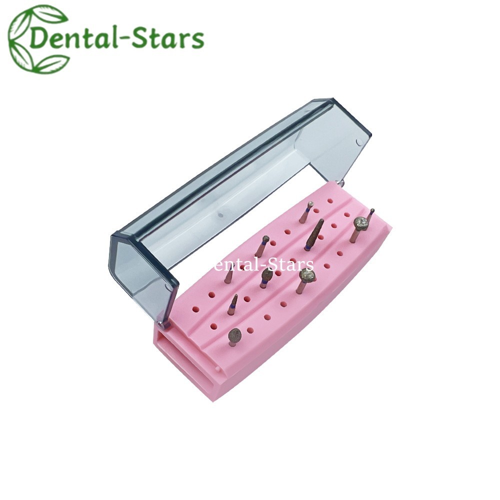 30 Holes Dental Plastic Bur Holder Endo File Block Disinfection Box Autoclave