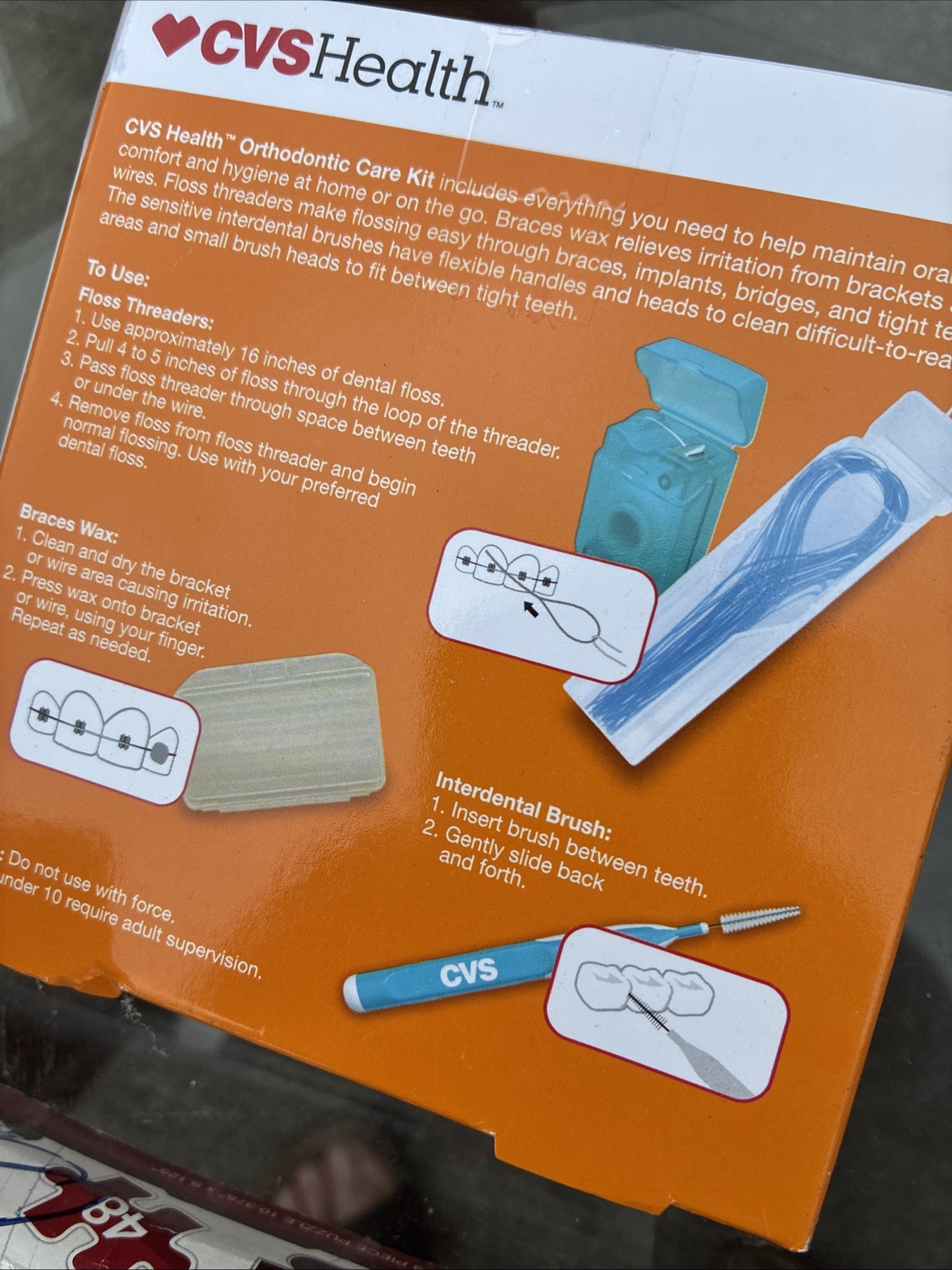 CVS ORTHODONTIC CARE KIT FOR BRACES, IMPLANTS, BRIDGES – NEW IN BOX