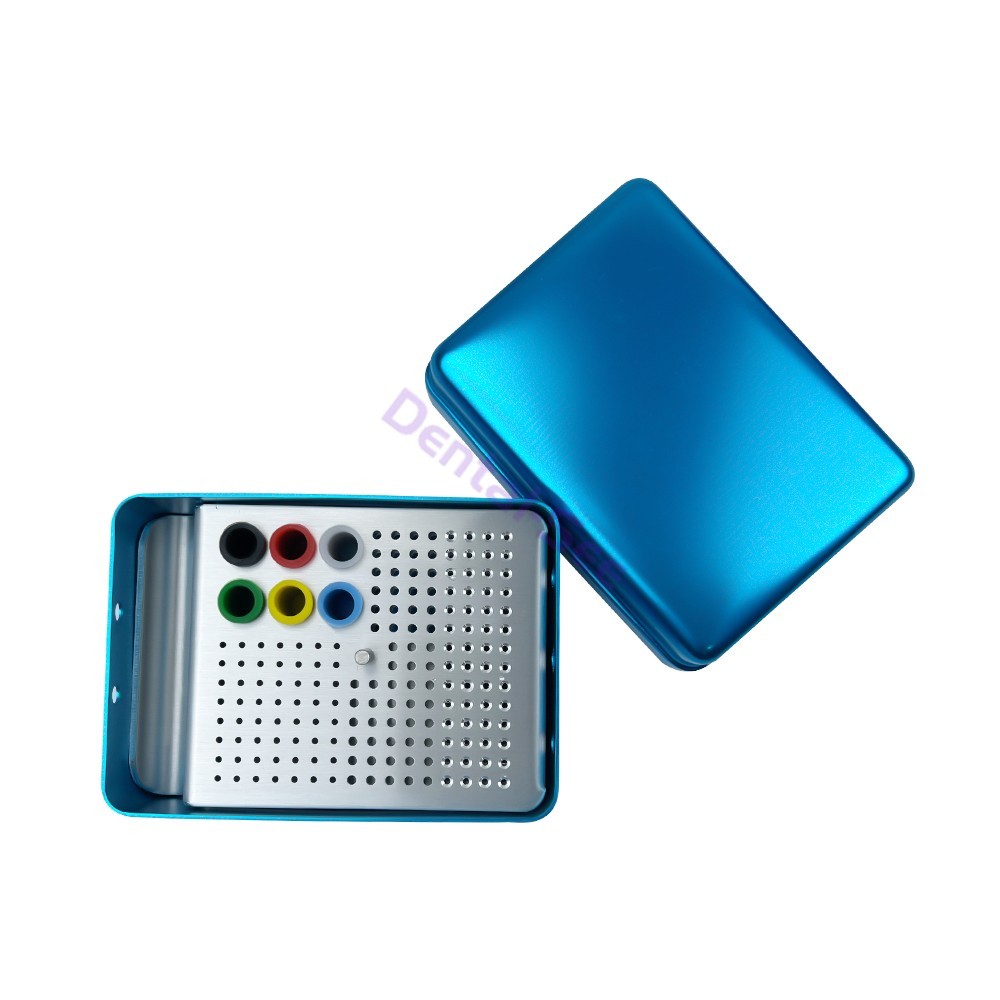 Dental Endo Box FG Files Bur Holder Autoclave Disinfection Box 180 Holes