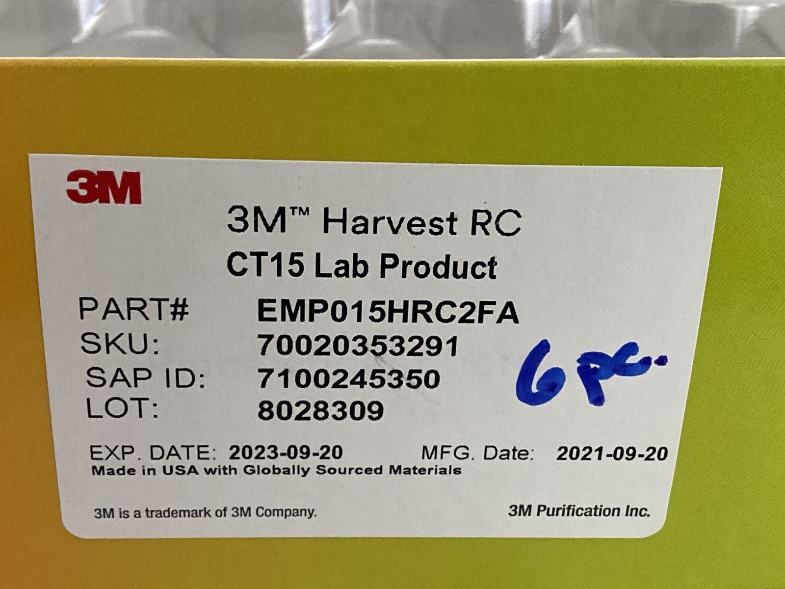 (18) 3M Harvest RC CT15 Chromatographic Clarifier Filters EMP3015HRC2FA