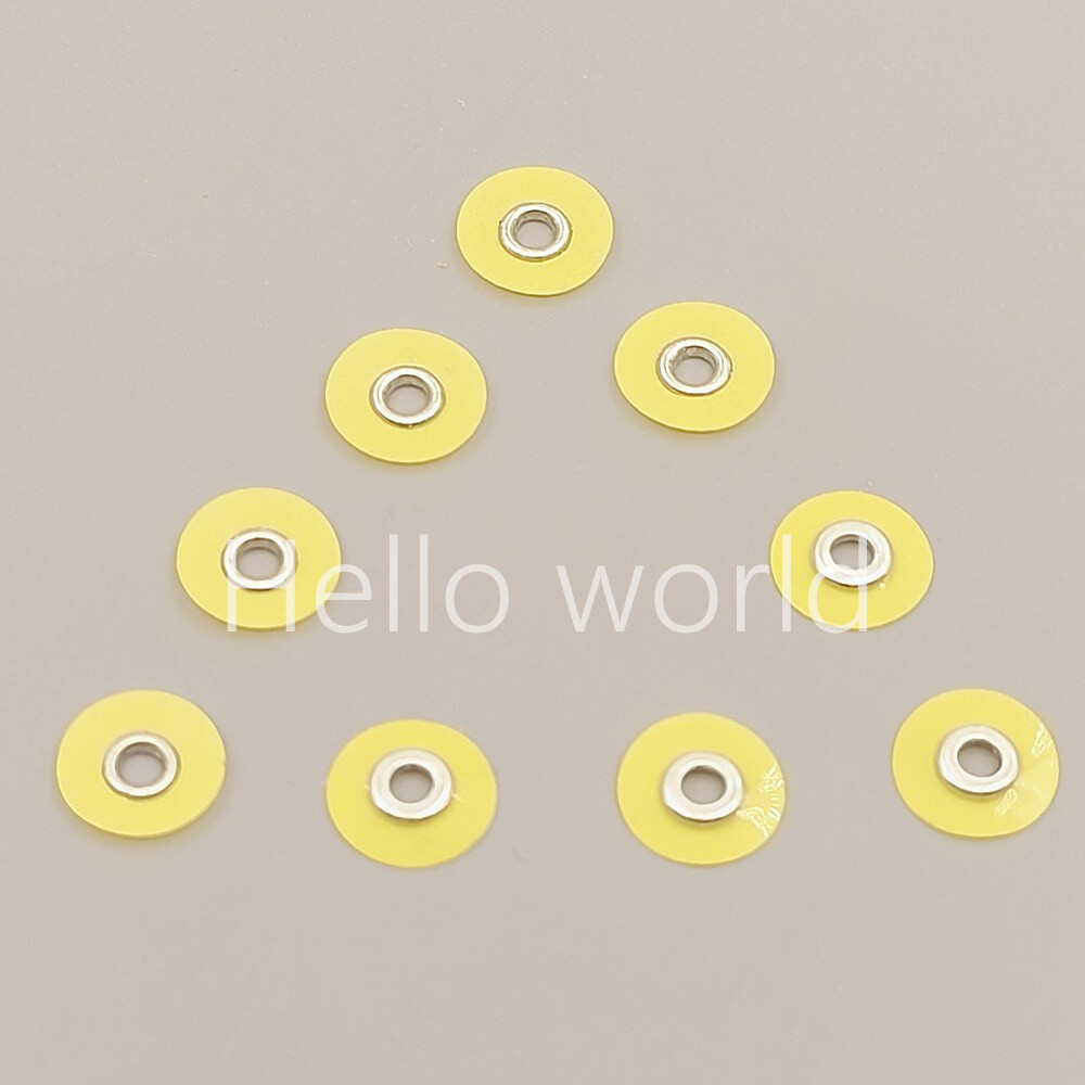 50 Pcs/Pack Dental Discs Wheels Composite Finishing Polishing 9.5mm Color-Coded