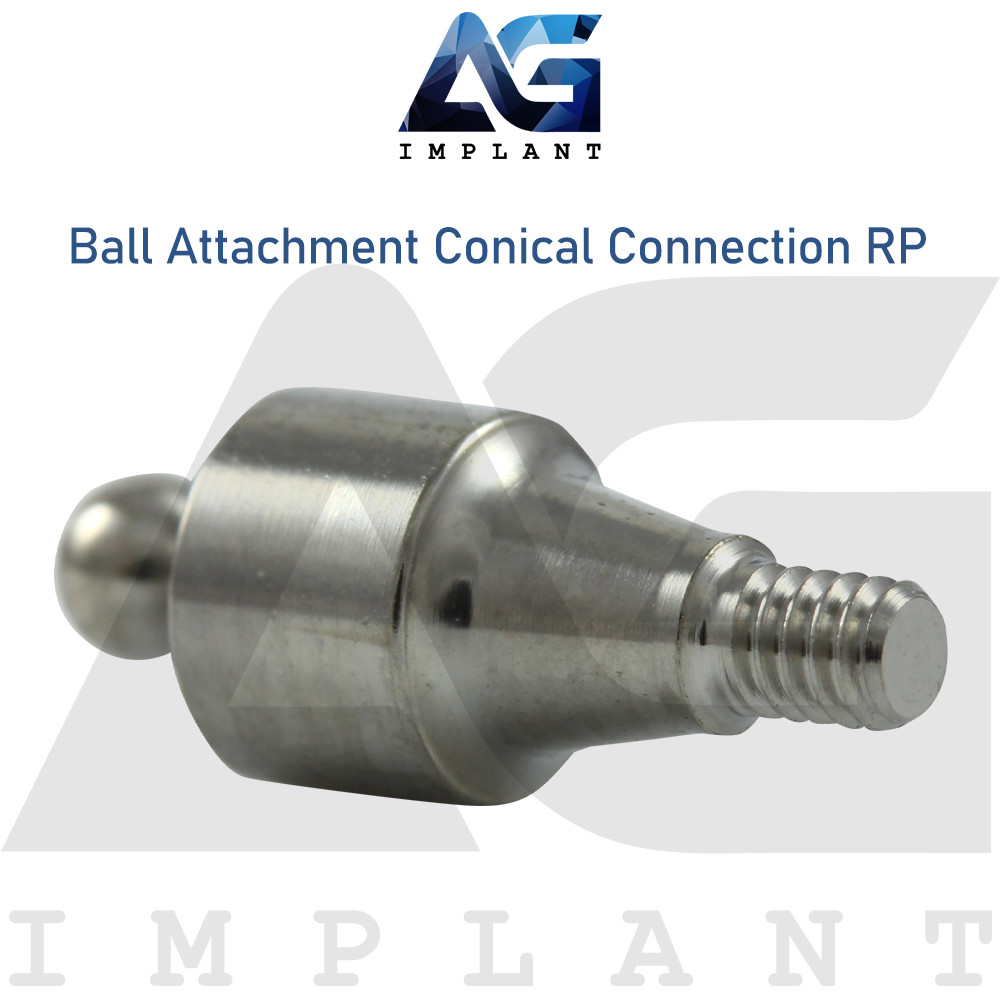 Straight Ball Attachment Regular Platform (RP) Conical Connection 2.65mm