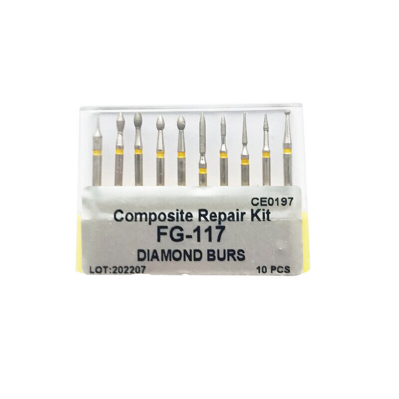 Dental Diamond Burs Drills FG Kit High Speed Handpiece 17 Types for Choice