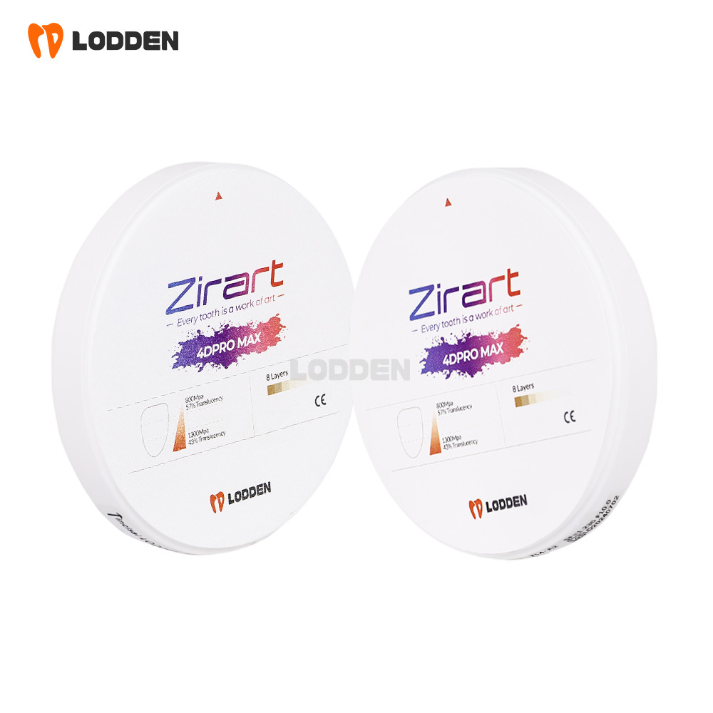 Dental Zirconia Blocks CADCAM System 4D PRO MAX Multilayer Ceramic Disk 8 Layers