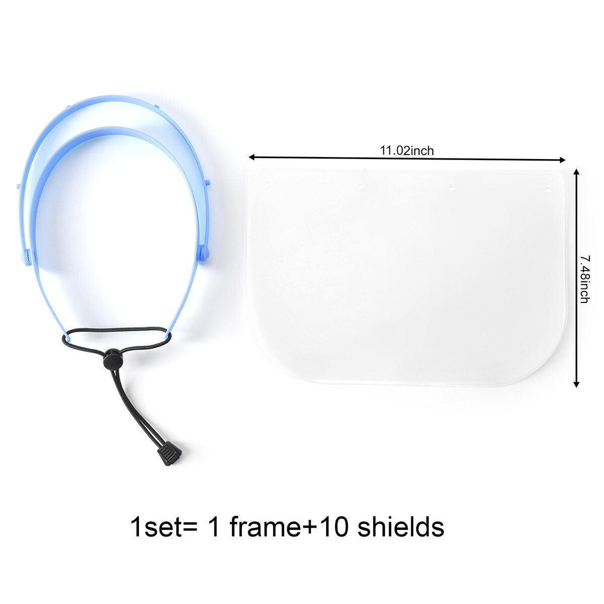 Dental Medical Protective Face Shield With 10 Adjustable Full Face Shield