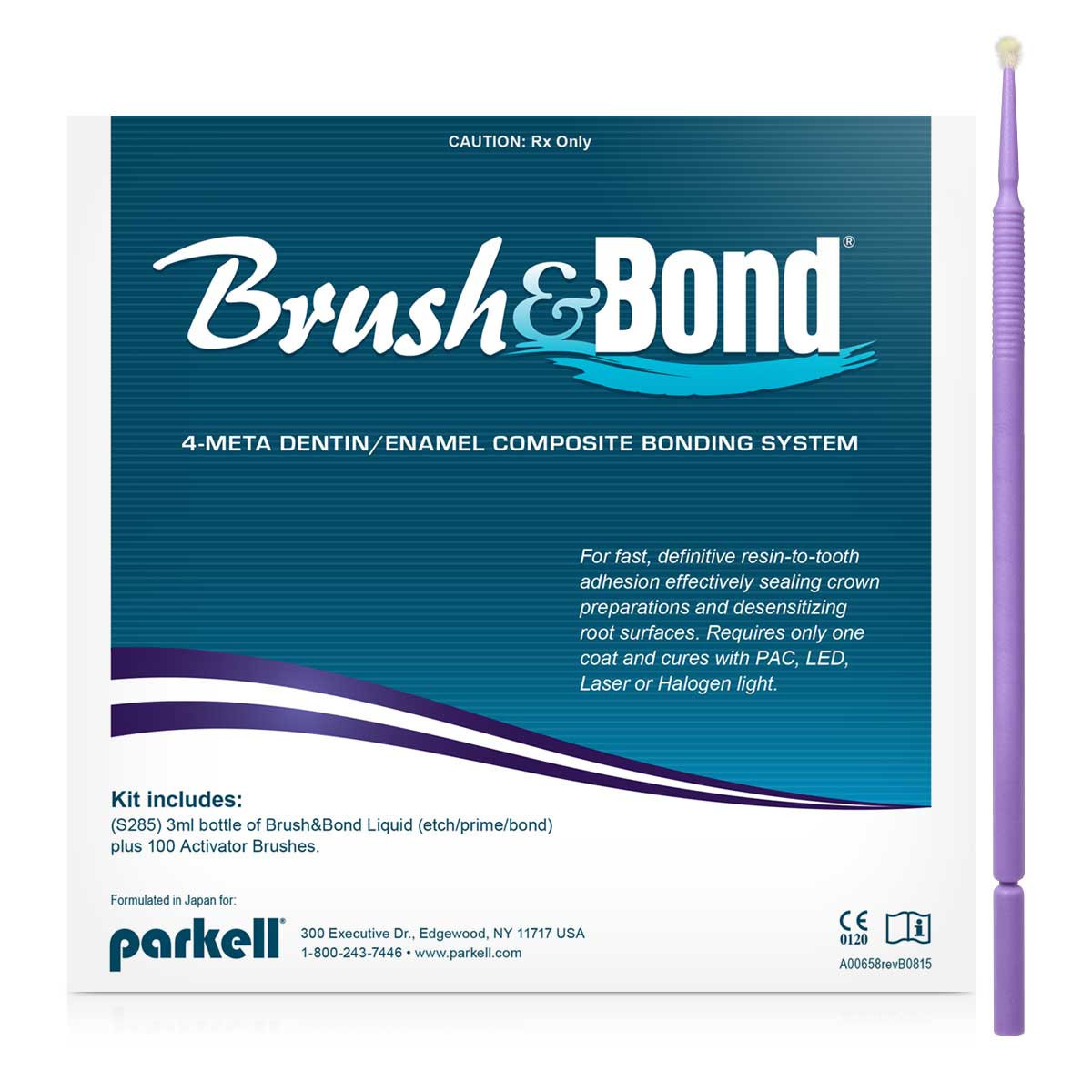 Parkell Brush&Bond Dentin/Enamel Composite Bonding System w/ Standard Brushes