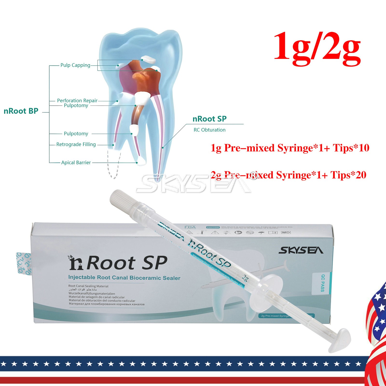 Dental Injectable Root Canal Bioceramic Sealer Endodontic Sealing Filling Cement