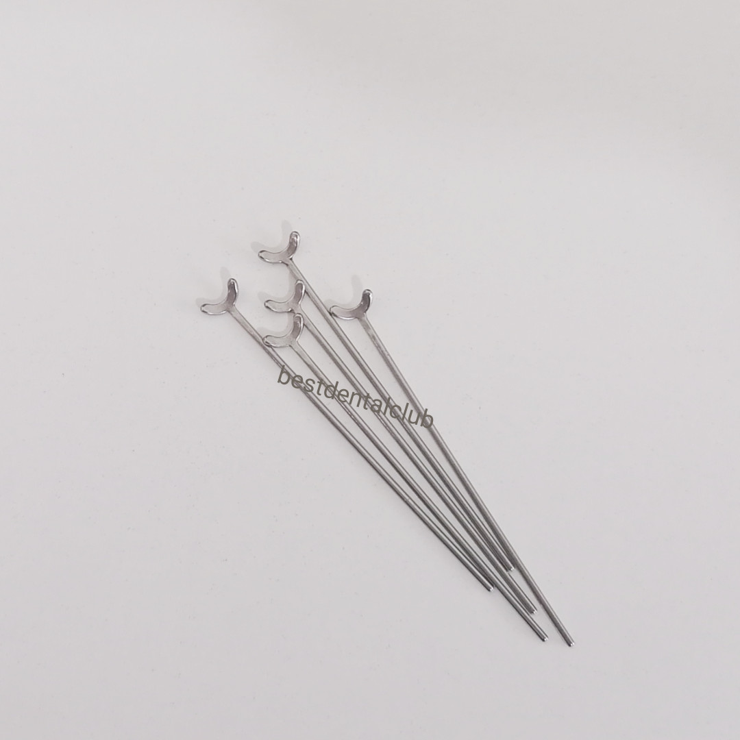 10Pcs Dental Ball Retainer J Clasp Oblique 0.8/0.9/1.0 Y-Type Ortho Scheu Style