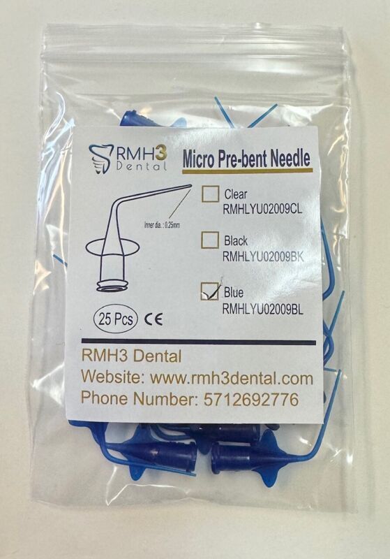 Dental Endo Applicator tips for root canal irrigation 25pc Multi Color Variation