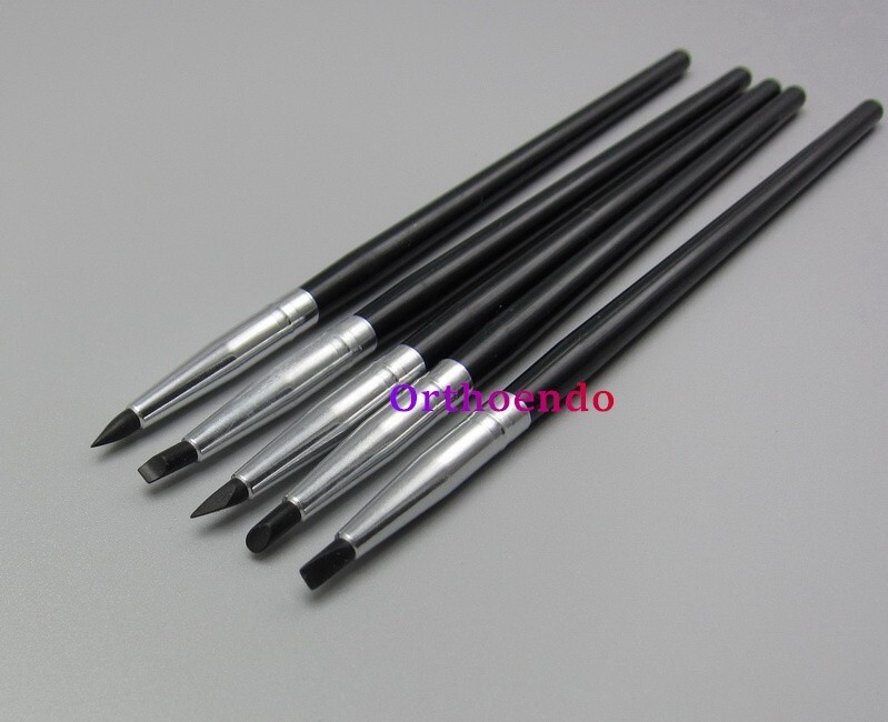 1/10 Kit Dental Adhesive Composite Resin Pens Porcelain Teeth Silicone Brush Pen